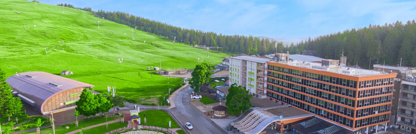 Blick auf das Hotel Feldberger Hof