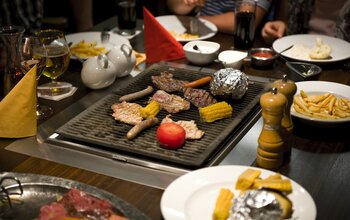 Grilltisch im Restaurant