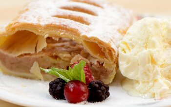 Bild von einem Apfelstrudel